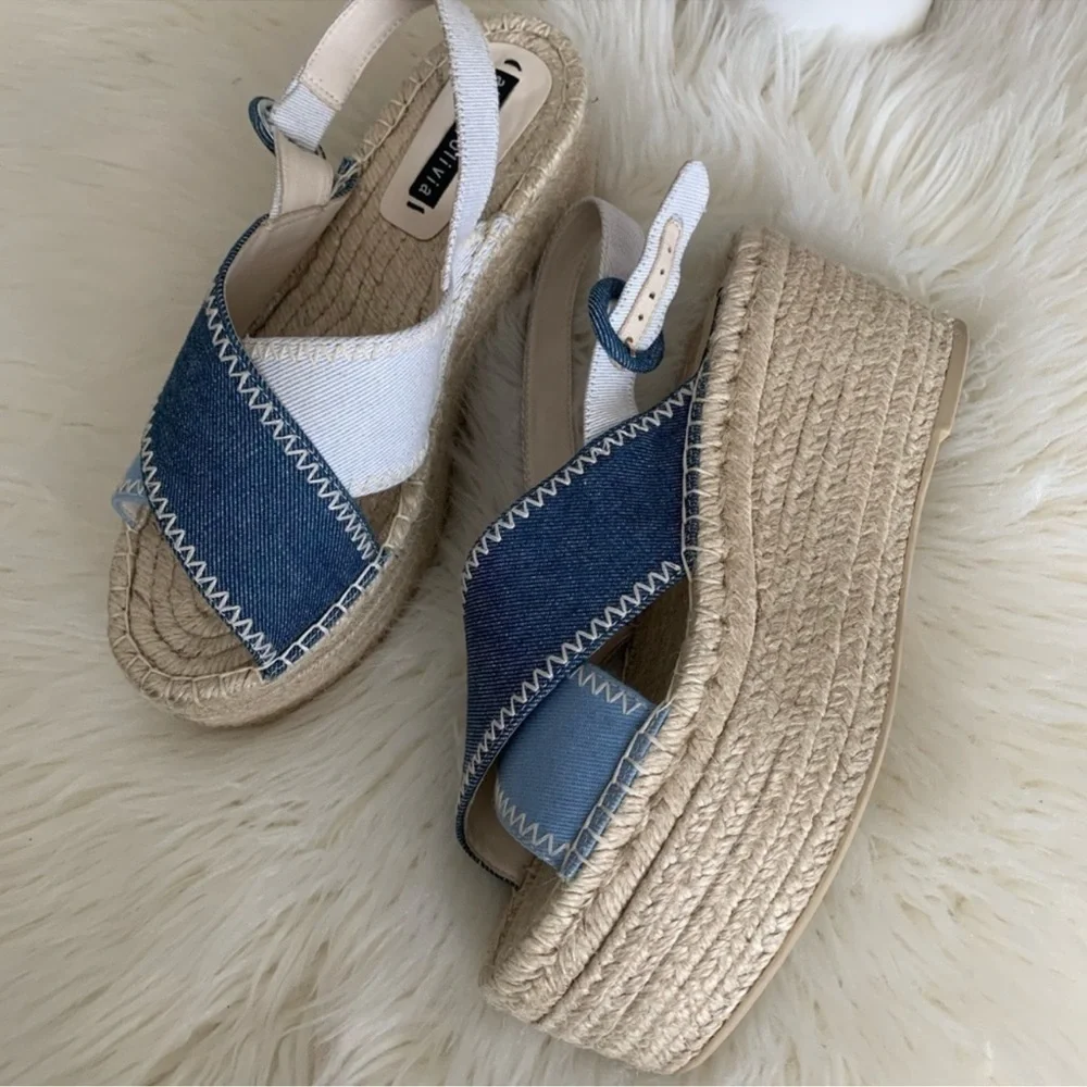 alice + olivia Fayen Platform Espadrille Sandal